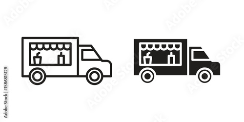 Food truck icon symbol concept. Icons for web and mobile.