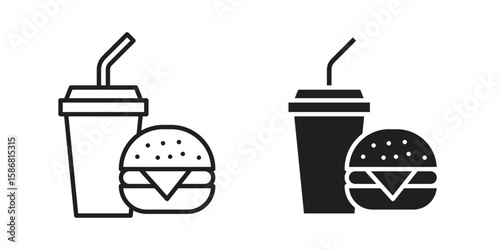 Fast food icon symbol concept. Icons for web and mobile.