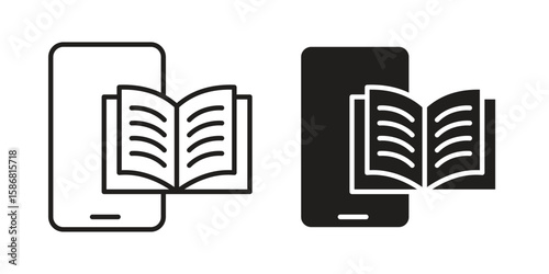 Ebook icon symbol concept. Icons for web and mobile.