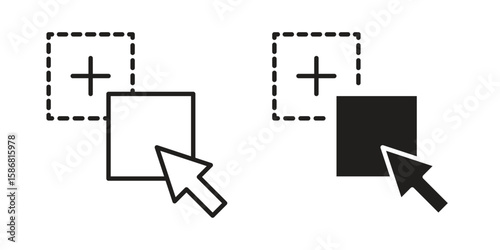 Drag and drop icon symbol concept. Icons for web and mobile.