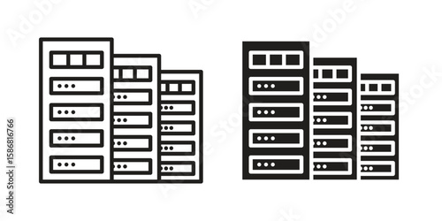 Data center icon symbol concept. Icons for web and mobile.
