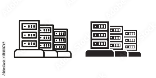 Data center icon symbol concept. Icons for web and mobile.