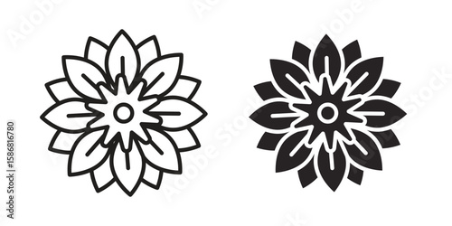 Daffodil icon symbol concept. Icons for web and mobile.