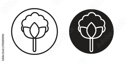 Cotton icon symbol concept. Icons for web and mobile.