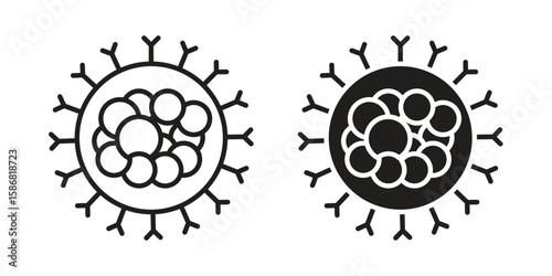 Cancer icon symbol concept. Icons for web and mobile.