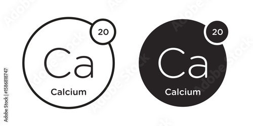 Calcium icon symbol concept. Icons for web and mobile.