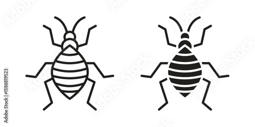 Bedbug icon symbol concept. Icons for web and mobile.