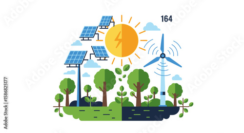 Sustainable Environment And Renewable Energy Source For A Greener Future World
