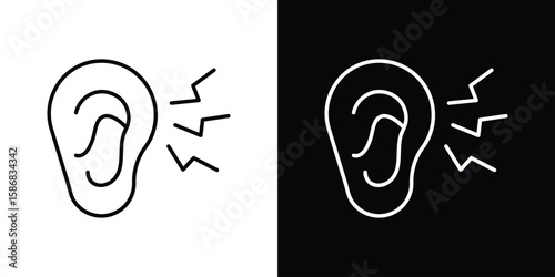 Otitis icon for Apps. Icon Design Template.