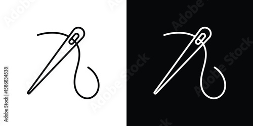Needle icon for Apps. Icon Design Template.