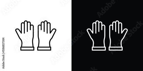Gloves icon for Apps. Icon Design Template.