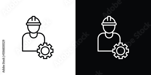 Engineer icon for Apps. Icon Design Template.