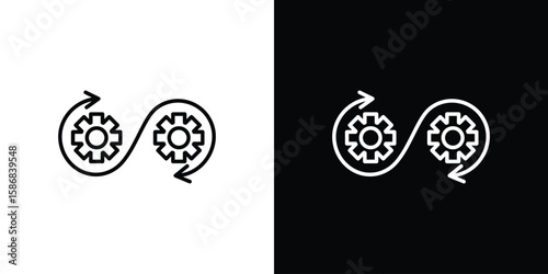 Devops icon for Apps. Icon Design Template.