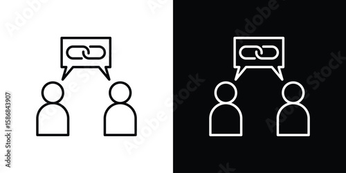 Affiliate link icon for Apps. Icon Design Template.
