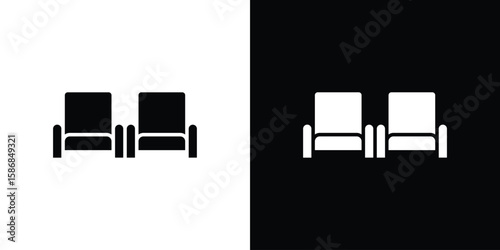 Cinema seat icon symbol sign, vector, eps 10