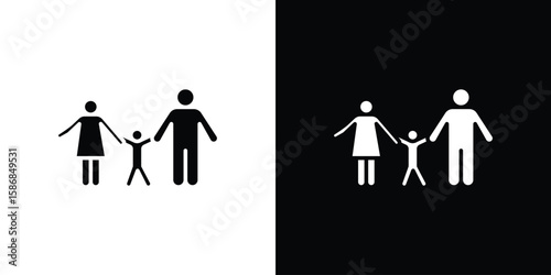 Child custody icon symbol sign, vector, eps 10