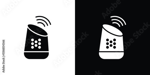 Smart speaker icon symbol sign, vector, eps 10