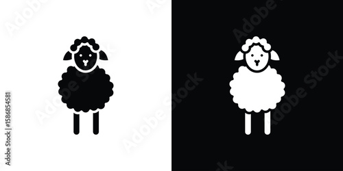 Sheep icon symbol sign, vector, eps 10