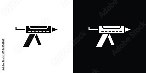 Sealants gun icon symbol sign, vector, eps 10