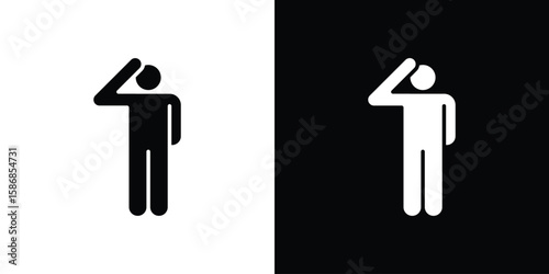 Salute icon symbol sign, vector, eps 10