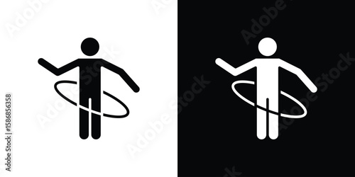 People Hula hop icon symbol sign, vector, eps 10
