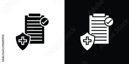 Health insurance icon symbol sign, vector, eps 10