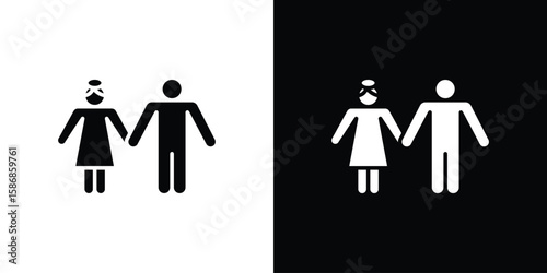 Girlfriend icon symbol sign, vector, eps 10