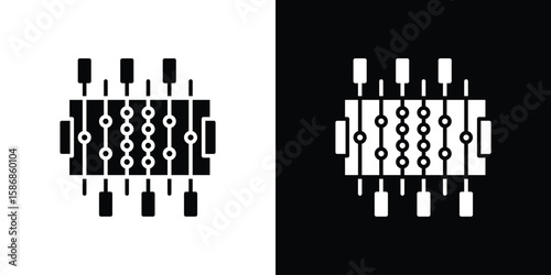 Foosball icon symbol sign, vector, eps 10