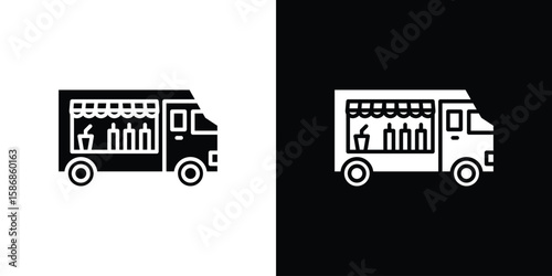 Food truck icon symbol sign, vector, eps 10