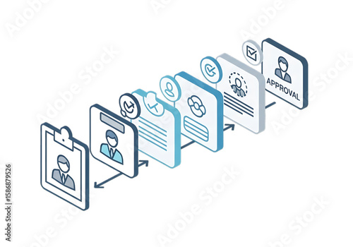 Hierarchical structure of tasks or user access levels.
