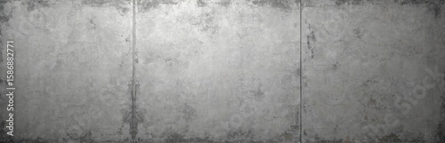 Panel kuchenny z motywem Grunge concrete gray wall texture with rough cement surface. Illustration features long, dusty, horizontal background with building facades, urban architectural elements, weathered, seamless design.