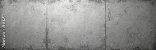 Panel kuchenny z motywem Grunge concrete gray wall texture with rough cement surface. Illustration features long, dusty, horizontal background with building facades, urban architectural elements, weathered, seamless design.