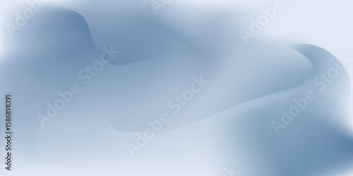 Abstract blue white luxury fabric wave background with copy space. Smooth liquid wave. Elegant shiny silk satin texture. Suit for wallpaper, cover, header, desktop, web, flyer. Vector illustration