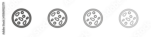 Thalassaemia icon simple black vectors pack. Design infographic element