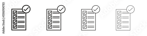 Requirements icon simple black vectors pack. Design infographic element