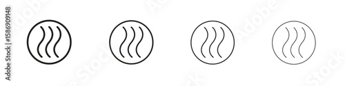 Hot icon simple black vectors pack. Design infographic element
