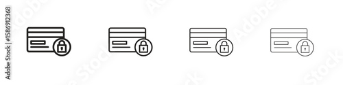 Credit limit icon simple black vectors pack. Design infographic element