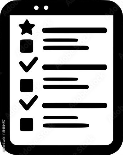review icon flat vector icon
