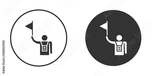 Tourist Guide icon in modern minimalistic flat versions