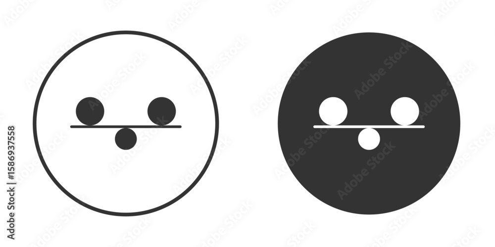 Fototapeta premium Stability icon in modern minimalistic flat versions