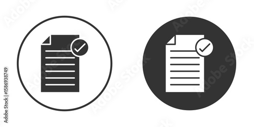 Reservation icon in modern minimalistic flat versions