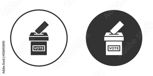 Referendum icon in modern minimalistic flat versions