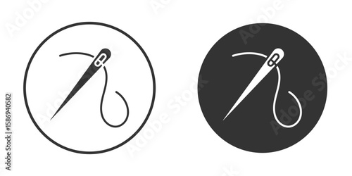 Needle icon in modern minimalistic flat versions