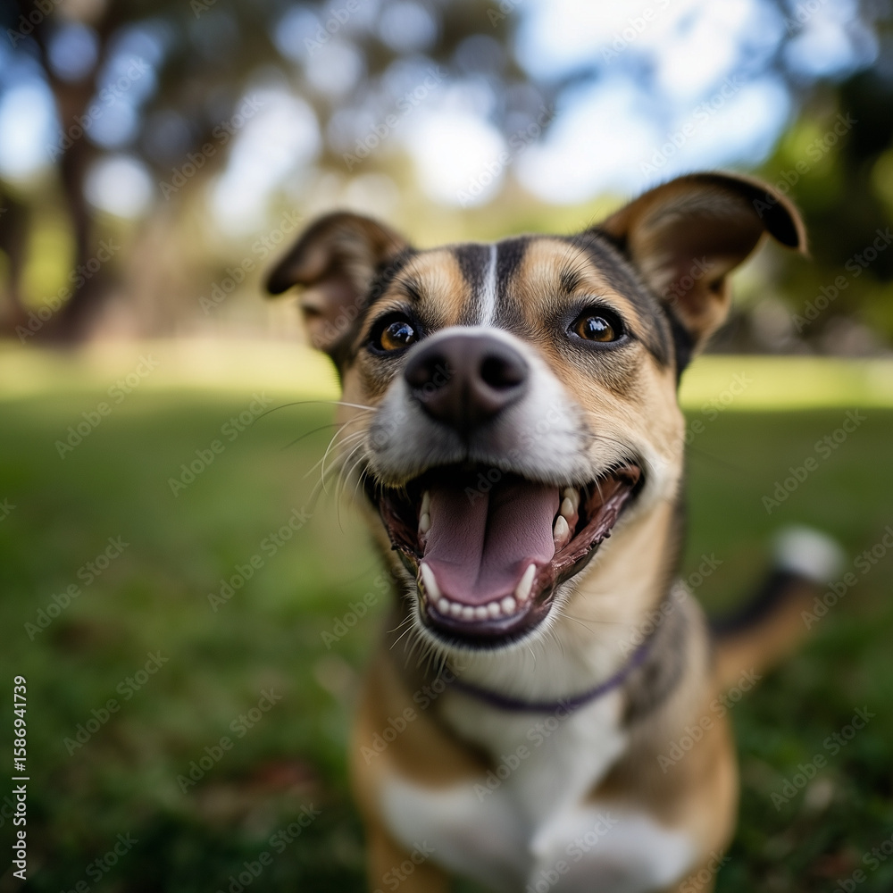 A happy mutt. A happy mutt.