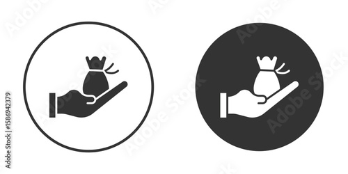 Inheritance law icon in modern minimalistic flat versions