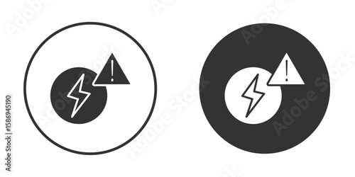 Electric Problem icon in modern minimalistic flat versions
