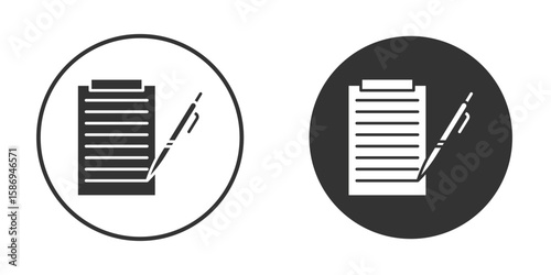 Contract icon in modern minimalistic flat versions