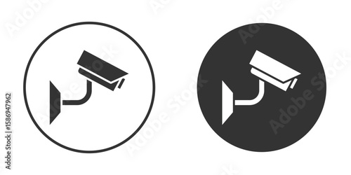 CCTV icon in modern minimalistic flat versions