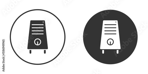 Air purifier icon in modern minimalistic flat versions