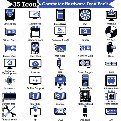 Computer Hardware Icon Pack